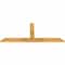 Ekena Millwork Portland Rough Sawn Timber Gable Bracket, Western Red Cedar, 60"W x 25"H x 2"D x 4"F, 10/12 Pitch GBW060X25X0204POR00RWR - alternate 5